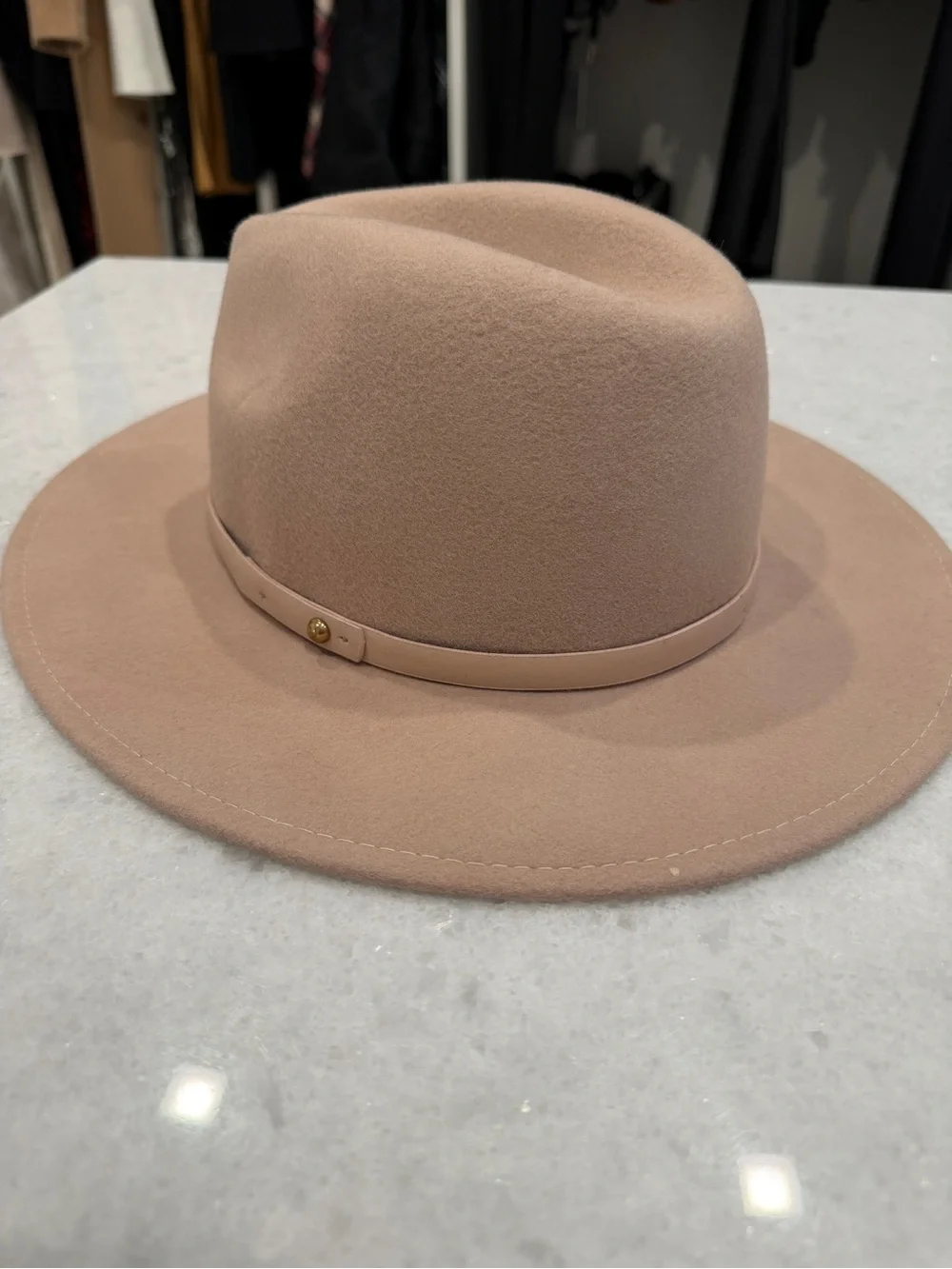 Free People wool flat brim hat